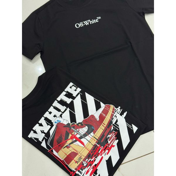 Camiseta Peruana Off White Preto