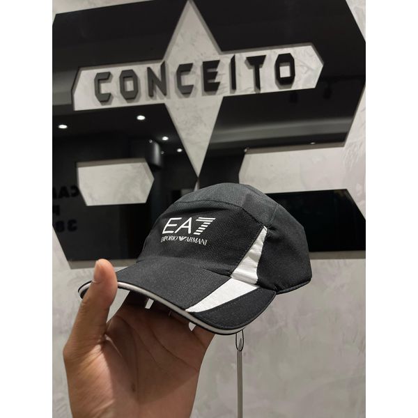 Boné Ea7 - Preto/Branco