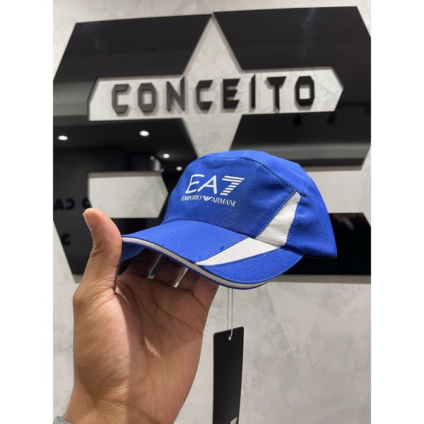 Boné Ea7 - Azul Claro/branco