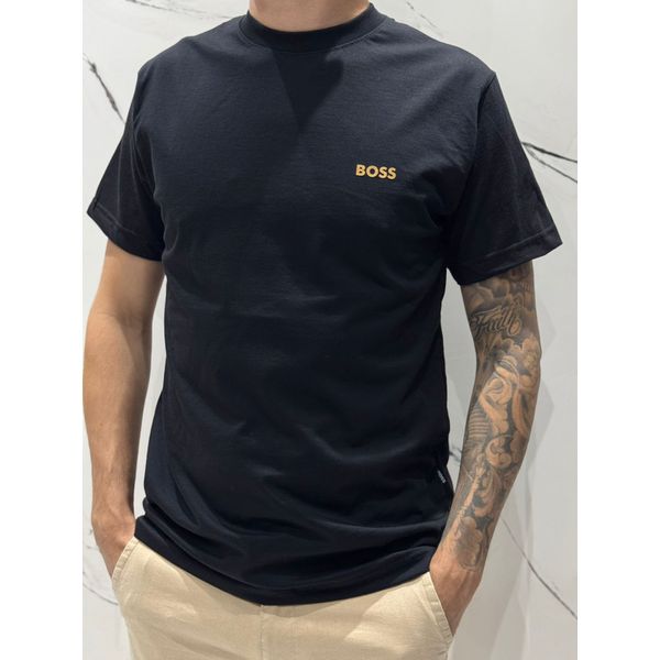 Camiseta Peruana Bss - Preto/Dourado