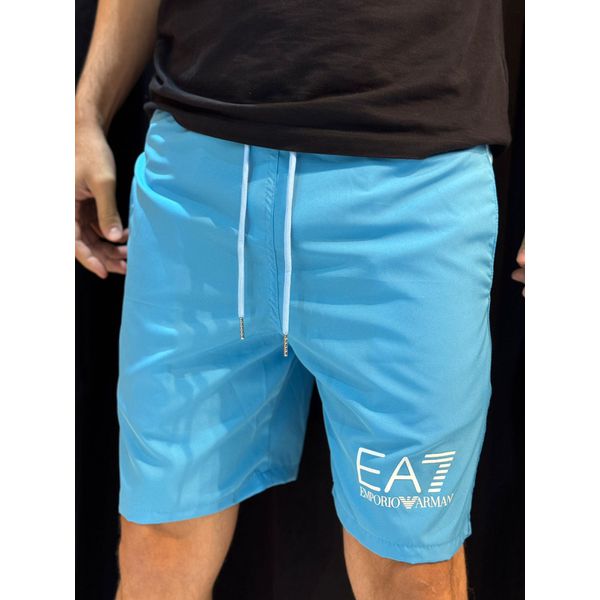 Short Premium EA7 - Azul claro