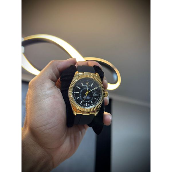 Relógio Rolex - Preto/Dourado