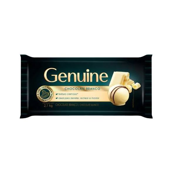 chocolate branco barra genuine 