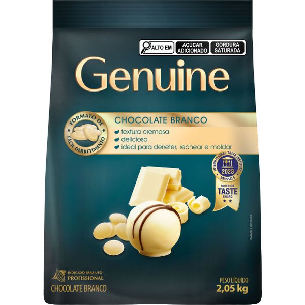 CHOC NOBRE BRANCO MOEDAS 2.05KG GENUINE CARGILL