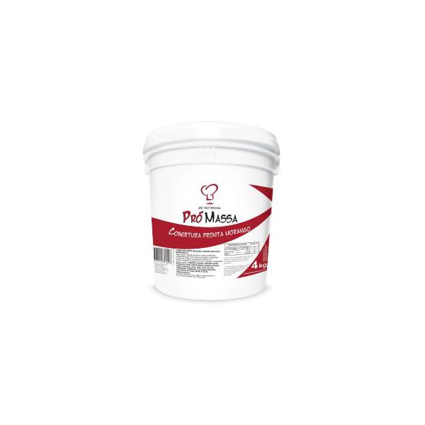 PRO MASSA COBERTURA MORANGO BD 4 KG