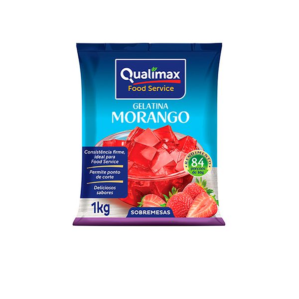 GELATINA DE MORANGO QUALIMAX 1KG