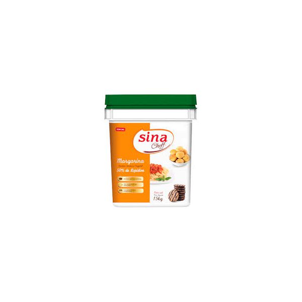 MARGARINA SINA CHEFF C/SAL 50% LIPIDIOS BD 15 KG
