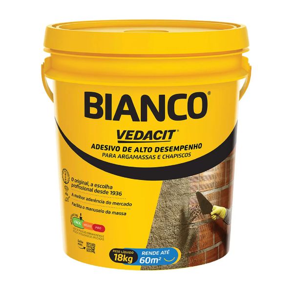 Bianco 18Kg Adesivo Para Argamassas E Chapiscos - Vedacit