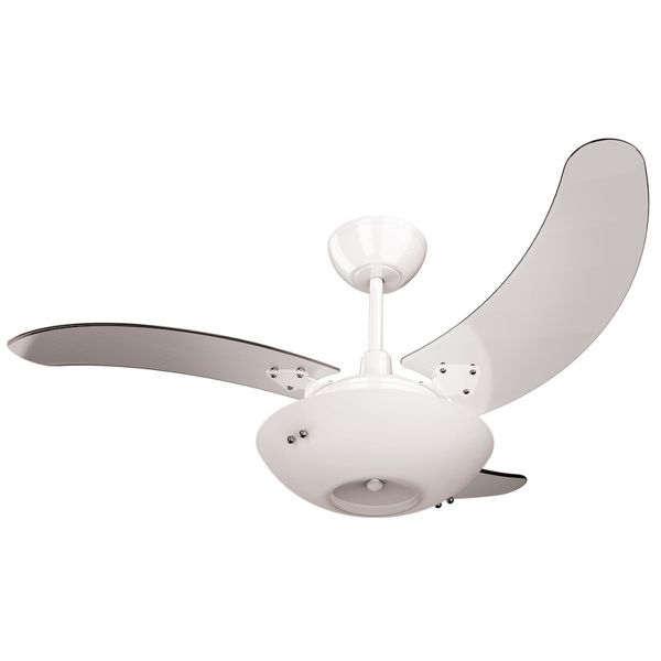 Ventilador De Teto Clean Branco 130W 3 Pás Transparentes - Tron