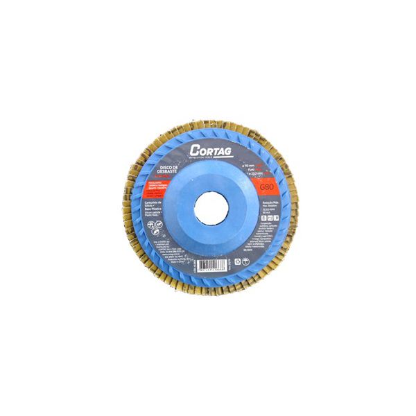 Disco de Debaste Tipo Flap 4.1/2'' 115mm G80 - Cortag