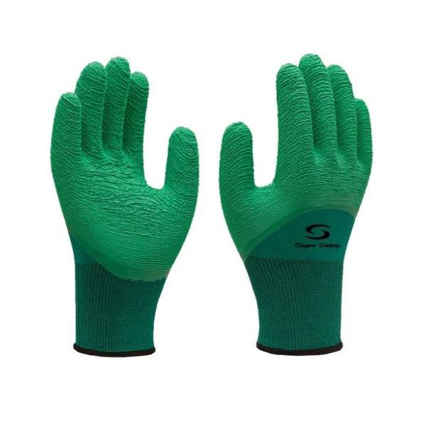 Luva Têxtil com Revestimento em Látex Verde G - Super Safety