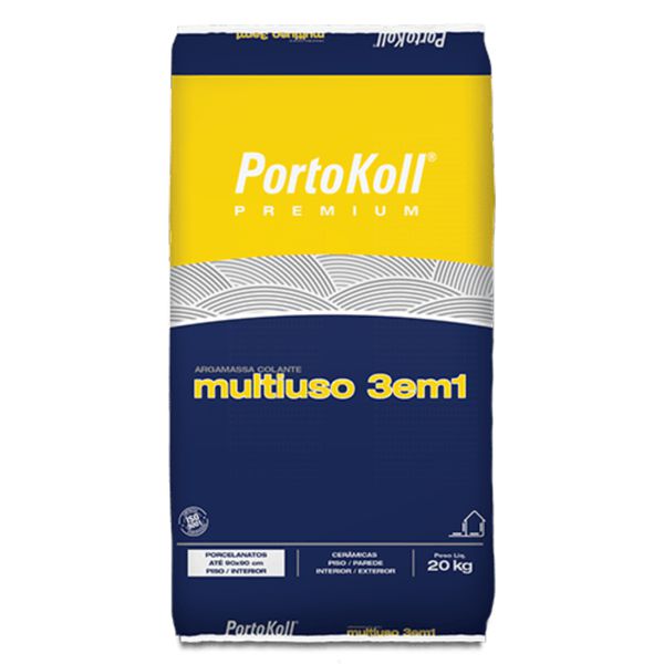 Argamassa PortoKoll para Porcelanato 3 em 1 - 20Kg