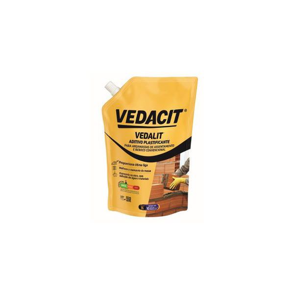 Aditivo Plastificante Vedalit 1L - Vedacit