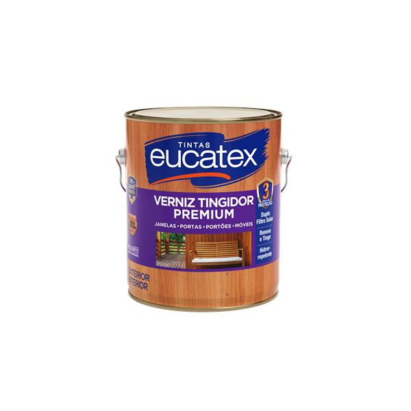 Verniz Tingidor Brilhante Mogno Eucatex 3,6L