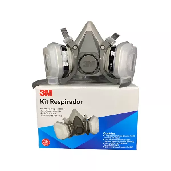 Respirador Reutilizável Semifacial 3M™ 6002