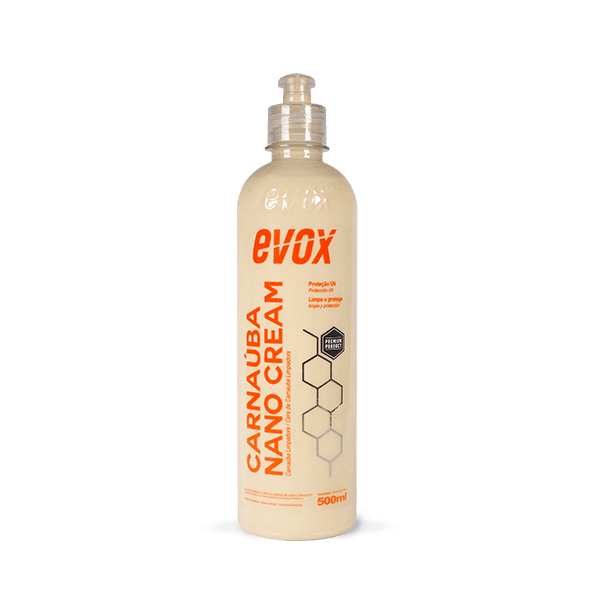 Cera Carnaúba Nano Cream limpadora 500ml - Evox