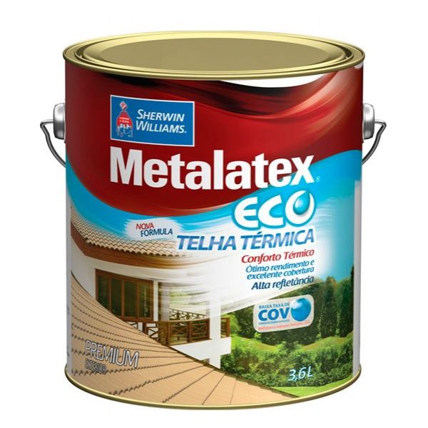 Resina Brilhante Cerâmica Telha Metalatex Eco 3,6L - Sherwin Williams