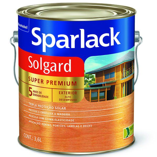 Verniz Acetinado Incolor 3,6L Solgard - Sparlack