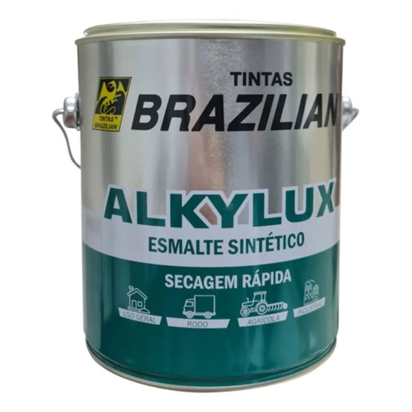 Esmalte Sintético Brilhante Industrial 3,6 Litros - BRAZILIAN - ALKYLUX