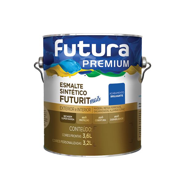 Esmalte Sintético Futurit Premium Mais Brilhante 3,6L