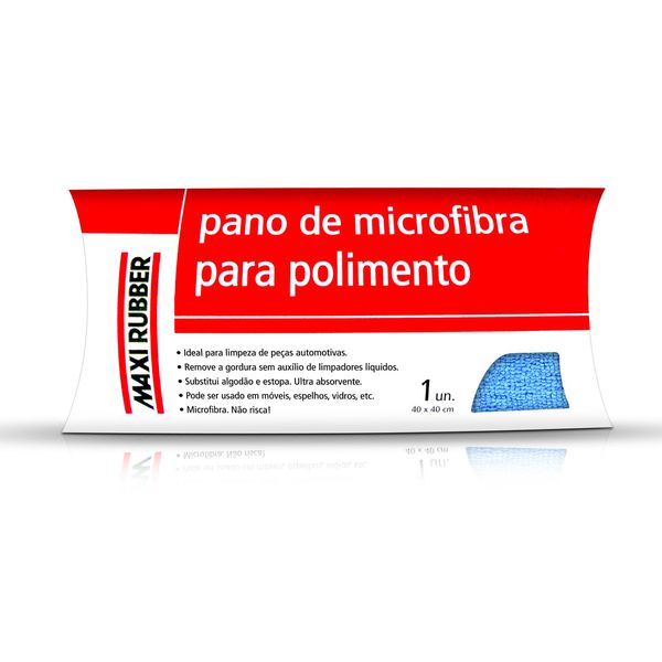 Pano de Microfibra para Polimento 40x40cm - MAXI RUBBER