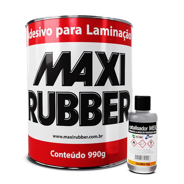 Adesivo para Laminação 990g + Catalisador 12g - MAXI RUBBER