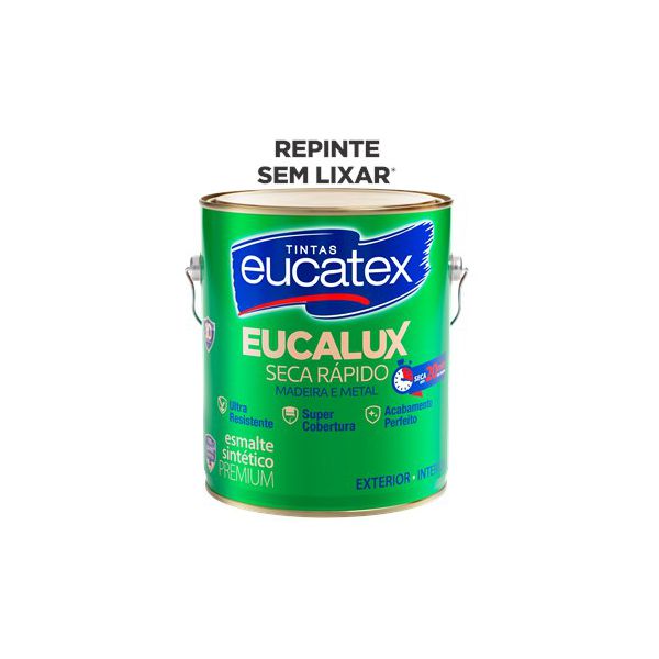 Esmalte Acetinado Branco 3,6L - EUCALUX SECA RÁPIDO