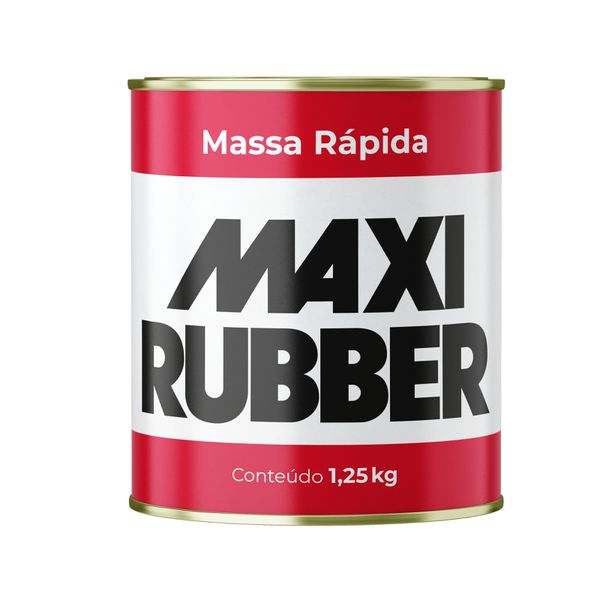 Massa Rápida Cinza 1,25kg - MAXI RUBBER