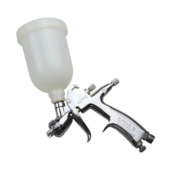 Pistola Alumínio p/ Pintura c/ Caneca Plástica e Bico 1.2 mm BC77-12 -STEULA 