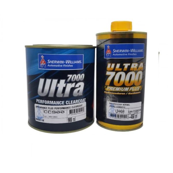 Kit Verniz Pu CC900 900ml + Endurecedor 0uh40 450ml Médio Sólidos - Ultra 7000 Lazzuril Sherwin Williams