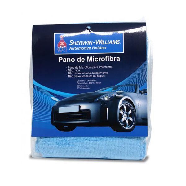 Flanela Microfibra Lazzuril 40x40 C/ 04 Unidades - 40X40