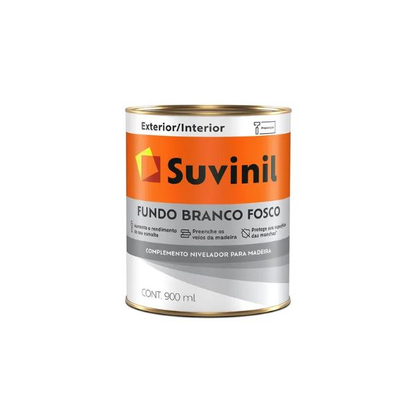 Fundo Branco Fosco para Madeira Suvinil 0,9 Litros