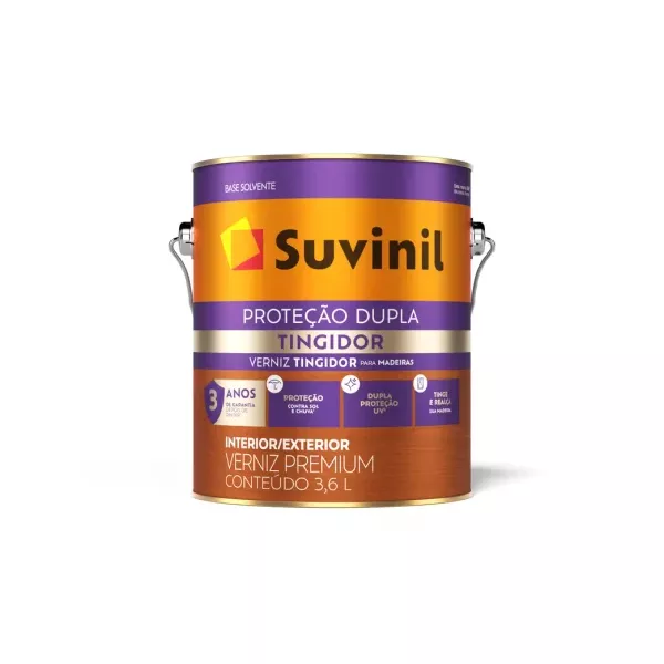 Verniz Brilhante Tingidor 3,6 Litros - SUVINIL TINGE E PROTEGE