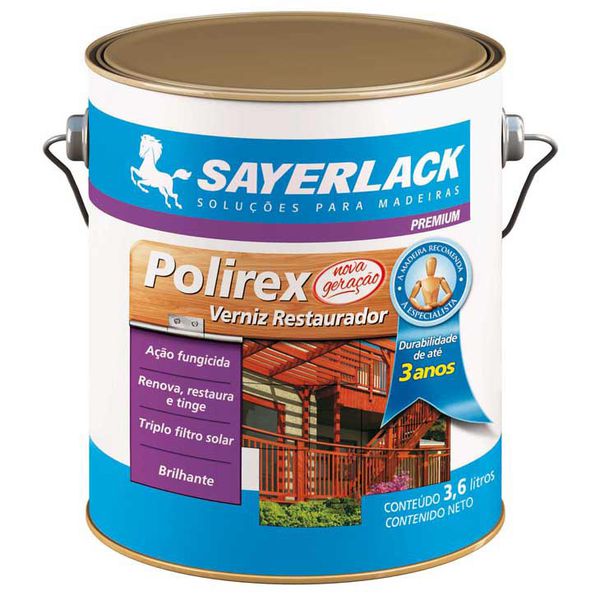 Verniz Brilhante Polirex (Escolha a Cor) 0,9L - Sayerlack