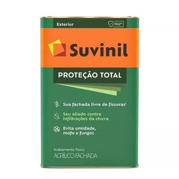 Tinta Acrilica Fosca Branco Premium 18 Litros - PROTEÇÃO TOTAL - SUVINIL