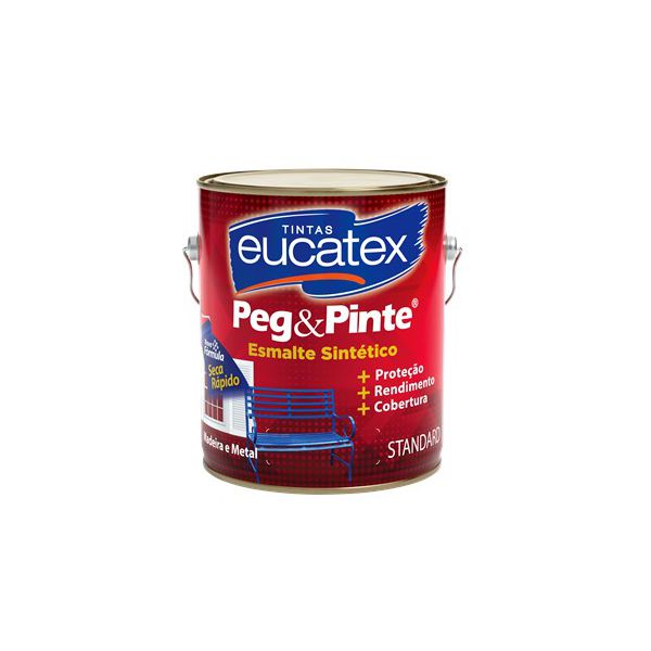 Esmalte Sintético Brilhante Standard 3,6 Litros - PEG&PINTE - EUCATEX