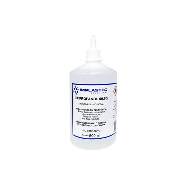 Álcool Isopropílico Isopropanol 99,8% 500ml