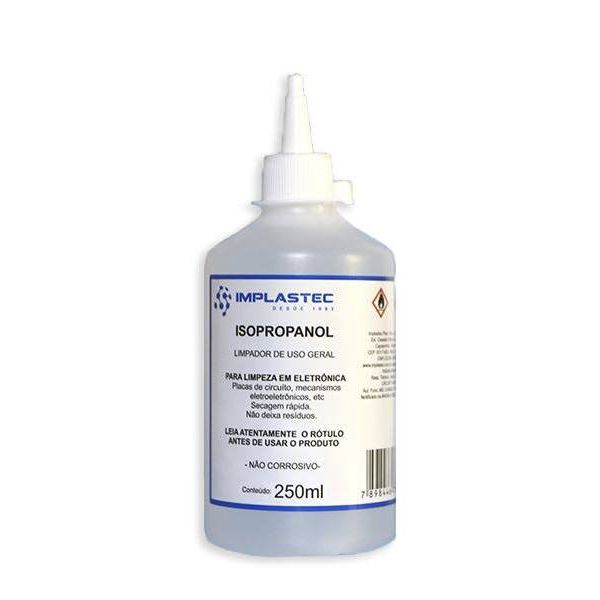 Álcool Isopropílico Isopropanol 99,8% 250ml