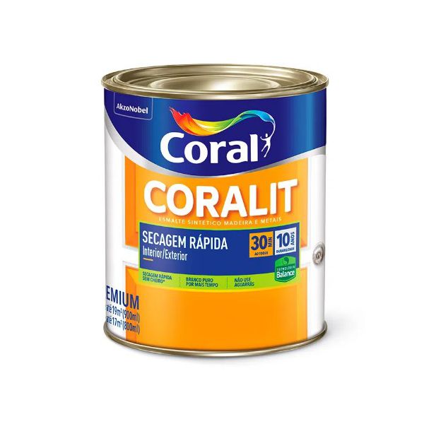 Coralit Acetinado Branco Secagem Rapida 900ML Coral - Cores