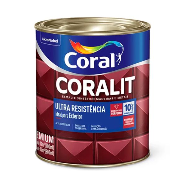 Coralit Brilhante Ultra Resistencia 900ML Coral - Cores