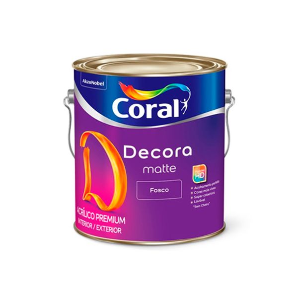 Decora Matte Fosco Gelo 3,6L Coral