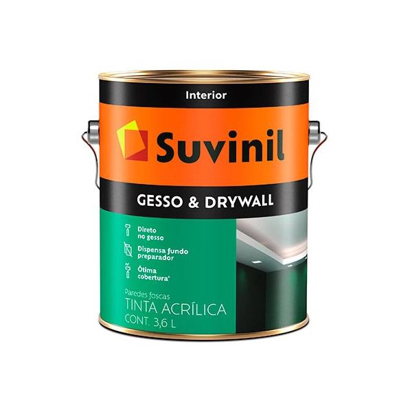 Gesso & Drywall 3,6L Suvinil - BRANCO