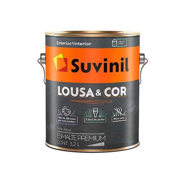 Tinta Esmalte Acet. Base Água Suvinil Xeque-mate 800 ml - Loja Online SA  Tintas