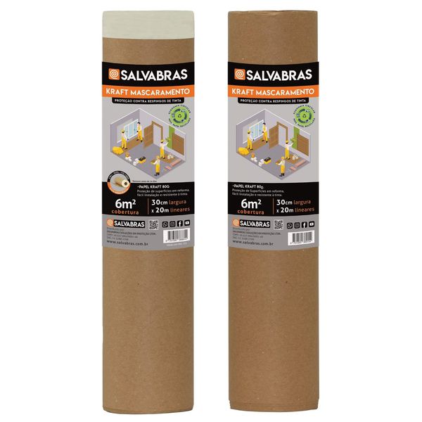 PAPEL KRAFT MASCARAMENTO 60CM X 20M SALVABRAS