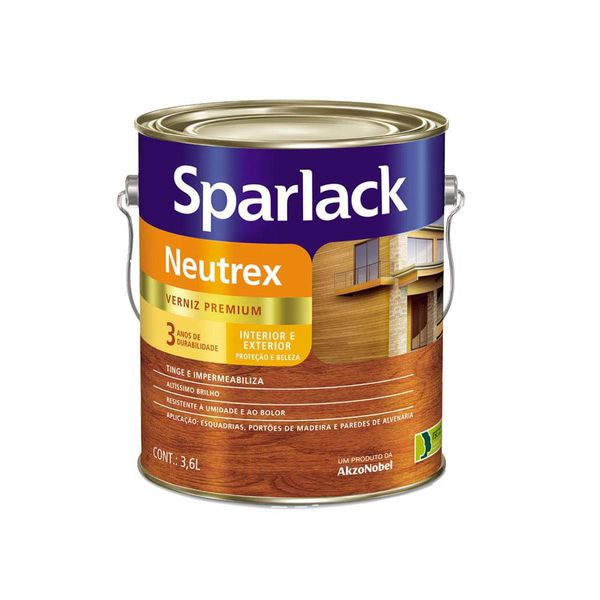 Verniz Neutrex Diversas Cores Sparlack 3,6 L