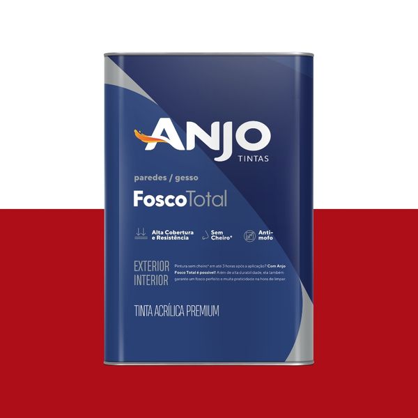 ANJO PREMIUM TOTAL FOSCO VERMELHO CARDINAL 18L