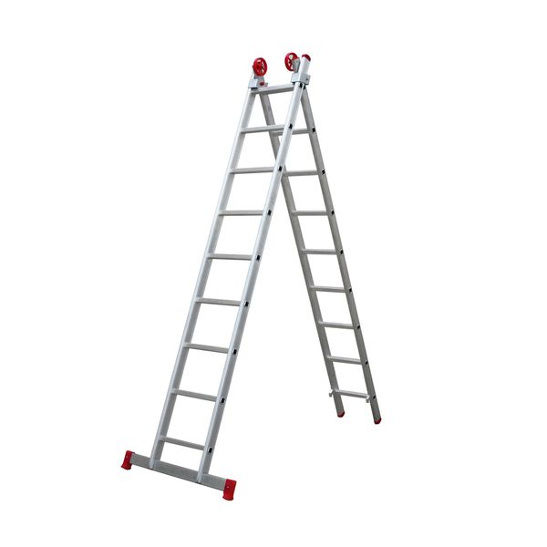 ESCADA EXTENSIVA ALUMINIO 9X2 DEGRAUS BOTAFOGO ESC0618