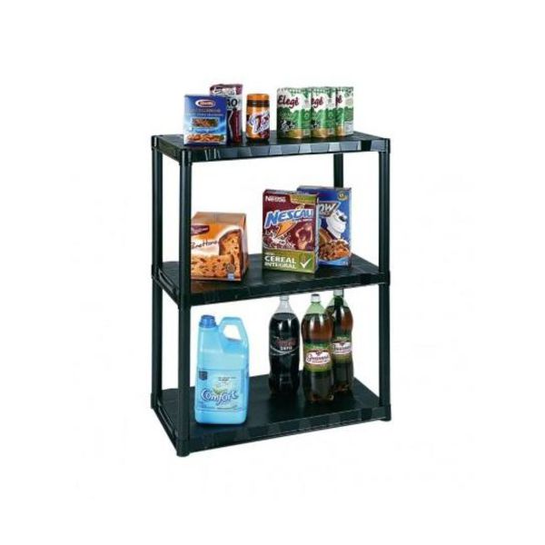 Estante Multiuso 3 Andares 55X30X70 Preta-Arthi