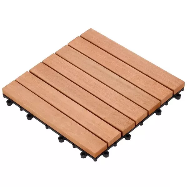 Mini Deck Eucalipto Milão 30x30 cm Stain Jatoba Massol