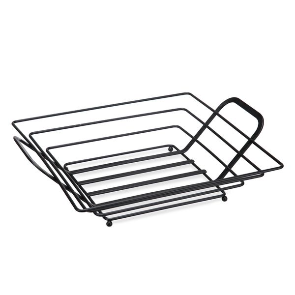 Fruteira De Mesa Quadrada Black Arthi
